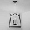 Capital Lighting Matte Black 60W 4-Light Candelabra E-12 Foyer Lighting 