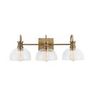 Capital Lighting Aged Brass 100W 3-Light Medium Vanity Fixture 