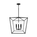 Capital Lighting Matte Black 60W 6-Light Candelabra E-12 Pendant 