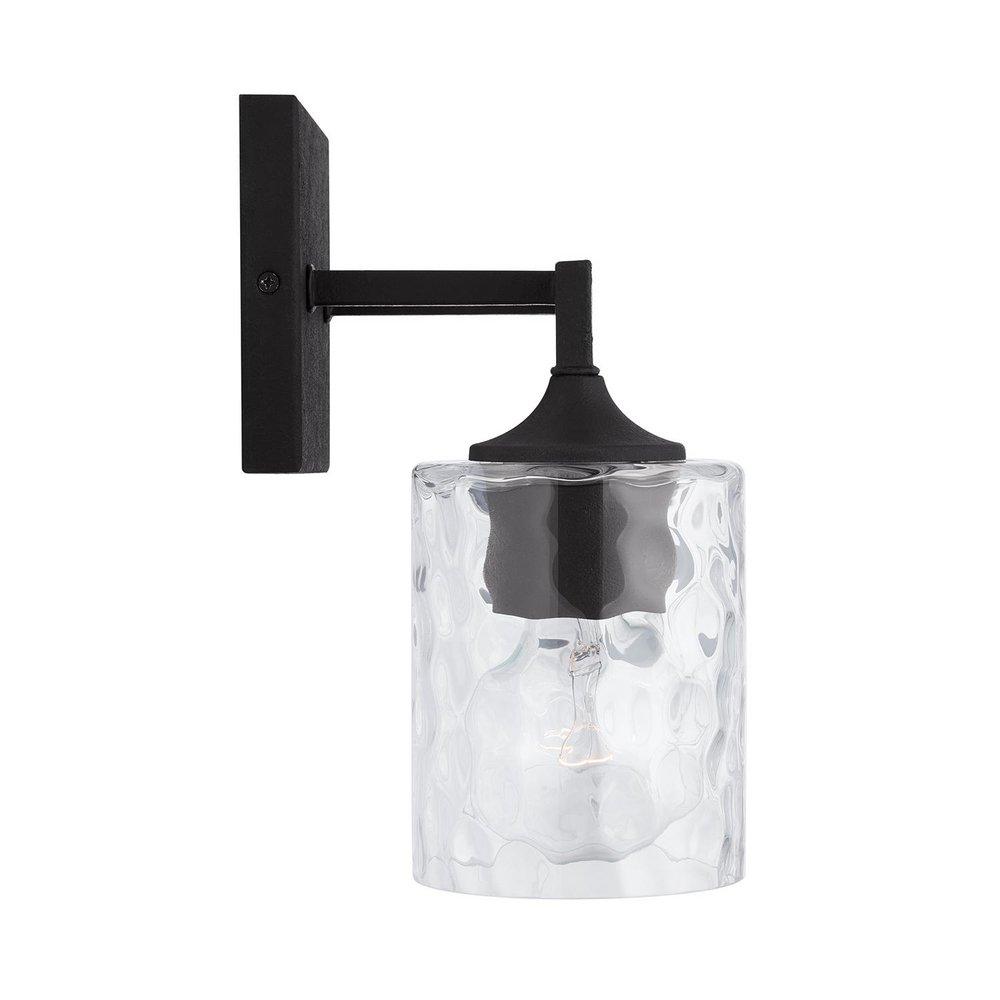 Capital Lighting Black Iron 100W Medium Vanity Fixture in Black Iron 