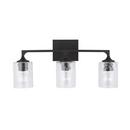 Capital Lighting Black Iron 100W Medium Vanity Fixture in Black Iron 