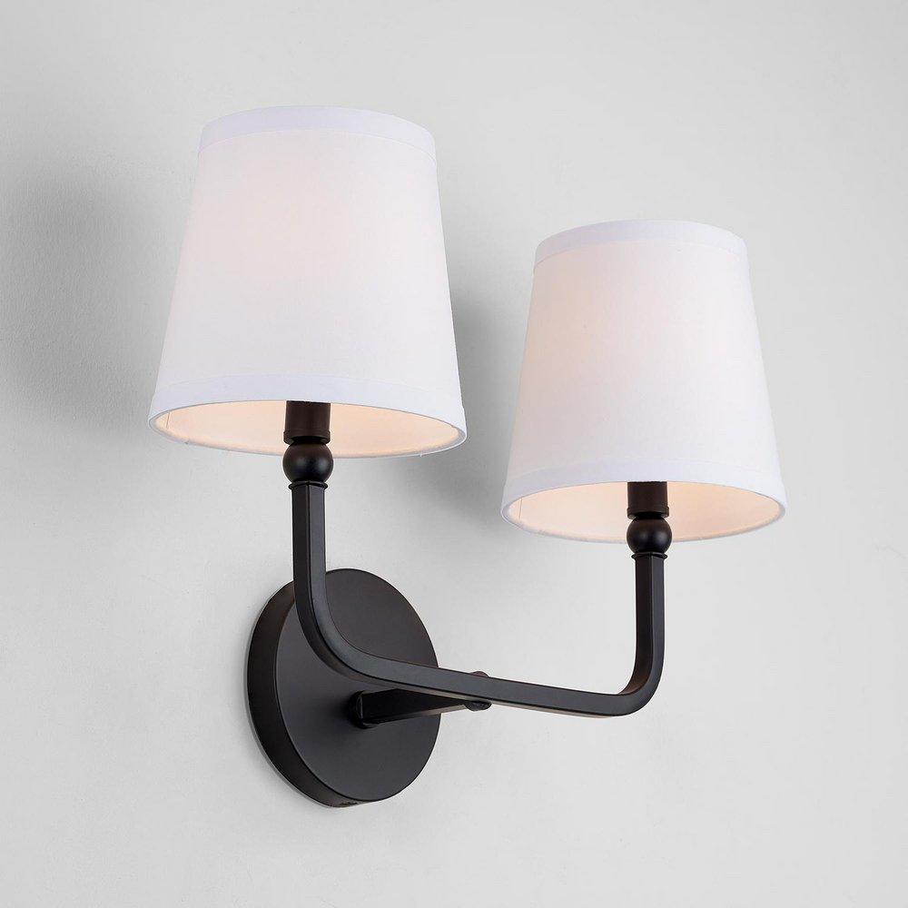 Capital Lighting Matte Black 60W Candelabra E-12 Vanity Fixture in Matte Black 