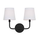 Capital Lighting Matte Black 60W Candelabra E-12 Vanity Fixture in Matte Black 