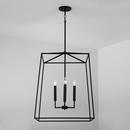 Capital Lighting Matte Black 60W 4-Light Candelabra E-12 Foyer Lighting 