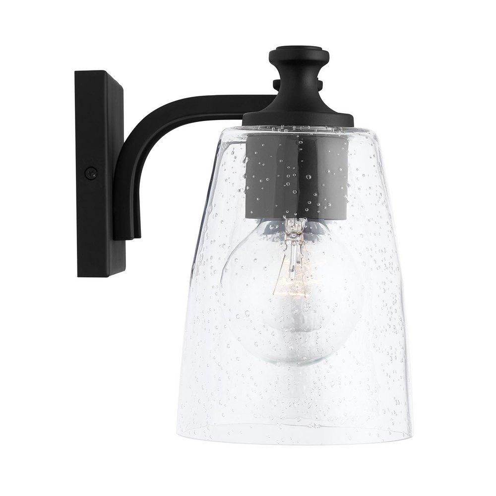 HomePlace by Capital Lighting Matte Black 100W 3-Light Medium Vanity Fixture 