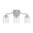 HomePlace by Capital Lighting Brushed Nickel 100W 3-Light Medium Vanity Fixture 