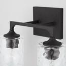 Capital Lighting Black Iron 100W Medium Vanity Fixture in Black Iron 