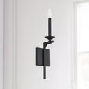 HomePlace by Capital Lighting Black Iron 60 W 1 Light 17 in. Wall Sconce 