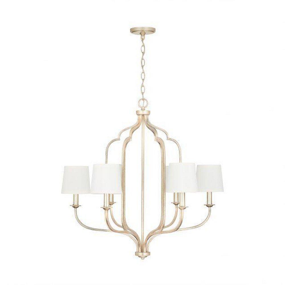 Capital Lighting Winter Gold 6 Light 31 in. Chandelier 
