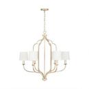 6 Light 31 in. Chandelier in Winter Gold