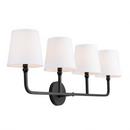 Capital Lighting Matte Black 60W Candelabra E-12 Vanity Fixture in Matte Black 