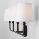 Capital Lighting Matte Black 60W Candelabra E-12 Vanity Fixture in Matte Black 