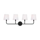 Capital Lighting Matte Black 60W Candelabra E-12 Vanity Fixture in Matte Black 