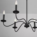 Capital Lighting Black Iron 6 Light 32 in. Chandelier 