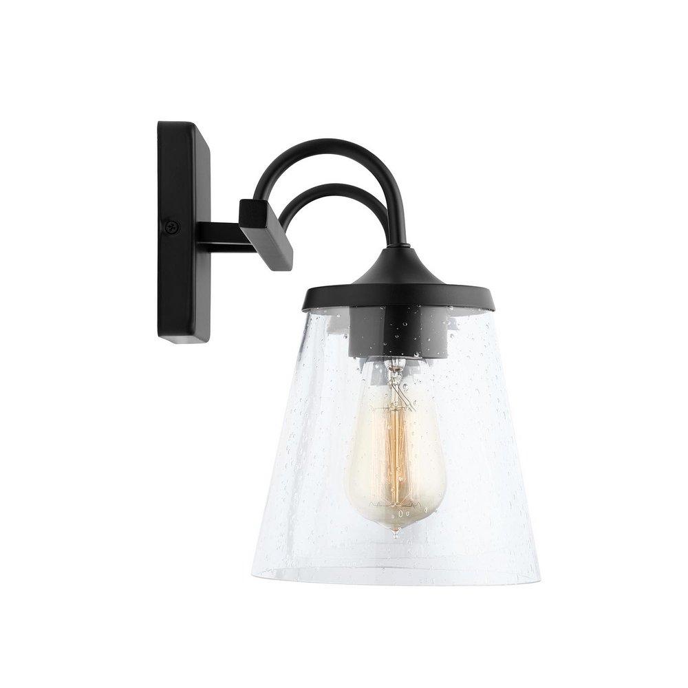 Capital Lighting Matte Black 100W 2-Light Medium Vanity Fixture 