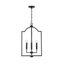 HomePlace by Capital Lighting Matte Black 60W 4-Light Candelabra E-12 Foyer Lighting 
