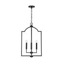 HomePlace by Capital Lighting Matte Black 60W 4-Light Candelabra E-12 Foyer Lighting 