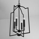 HomePlace by Capital Lighting Matte Black 60W 4-Light Candelabra E-12 Foyer Lighting 