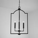 HomePlace by Capital Lighting Matte Black 60W 4-Light Candelabra E-12 Foyer Lighting 