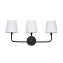 Capital Lighting Matte Black 60W Candelabra E-12 Vanity Fixture in Matte Black 