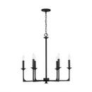 Capital Lighting Black Iron 6 Light 28 in. Chandelier 