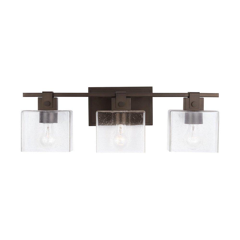 Capital Lighting Oil Rubbed Bronze 100W 3-Light Medium Vanity Fixture 