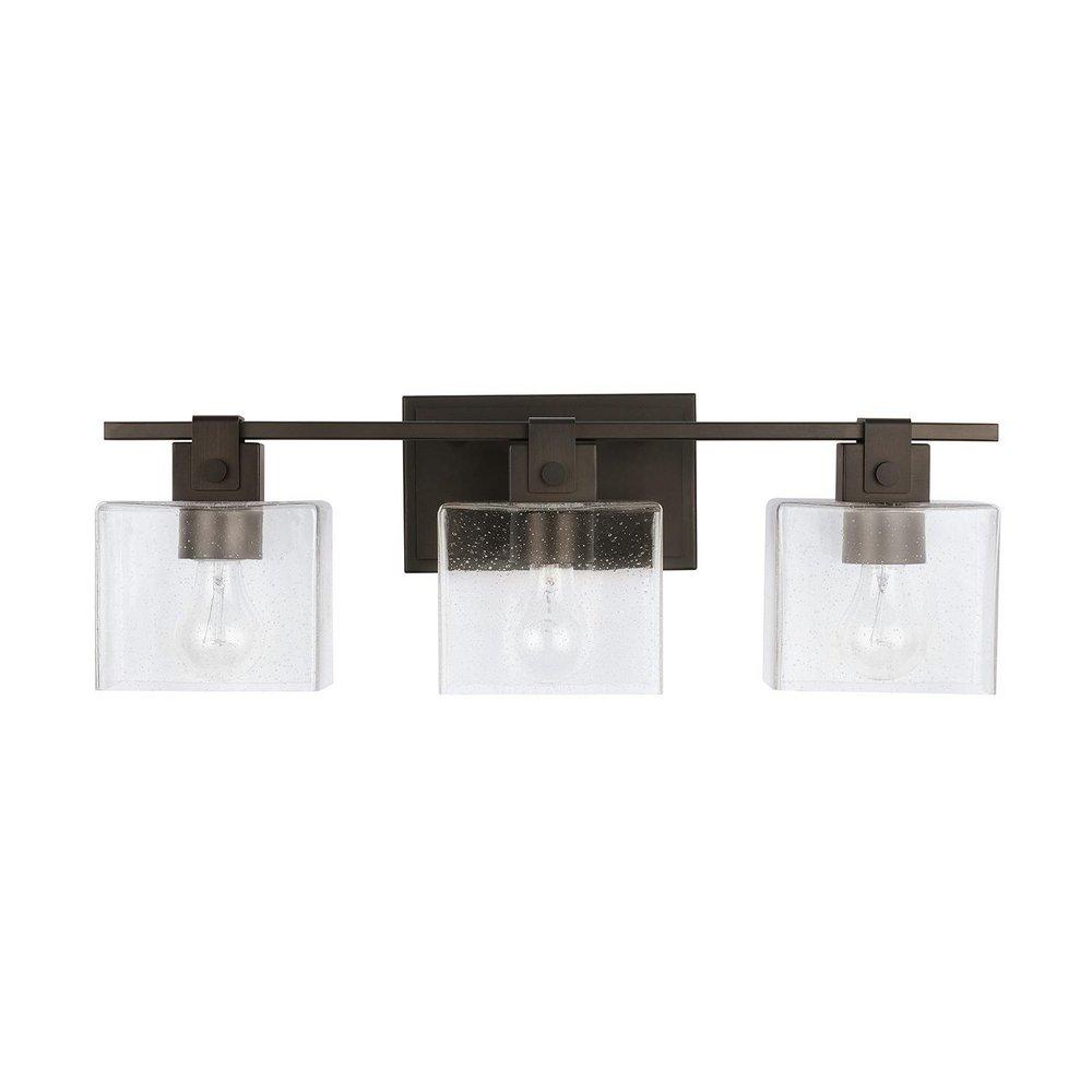 Capital Lighting Oil Rubbed Bronze 100W 3-Light Medium Vanity Fixture 