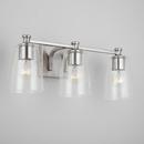 HomePlace by Capital Lighting Brushed Nickel 100W 3-Light Medium Vanity Fixture 