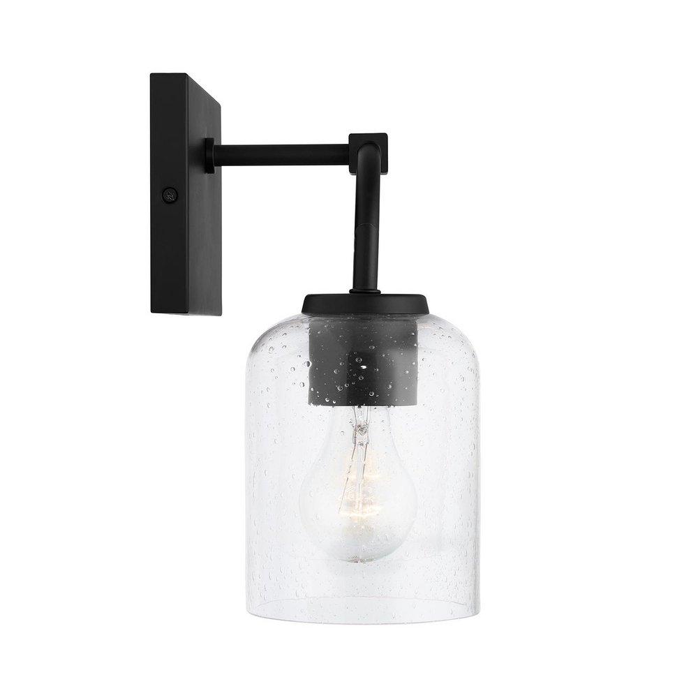HomePlace by Capital Lighting Matte Black 100W 2-Light Medium E-26 Vanity Fixture 
