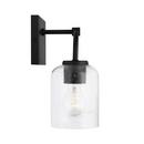 HomePlace by Capital Lighting Matte Black 100W 2-Light Medium E-26 Vanity Fixture 