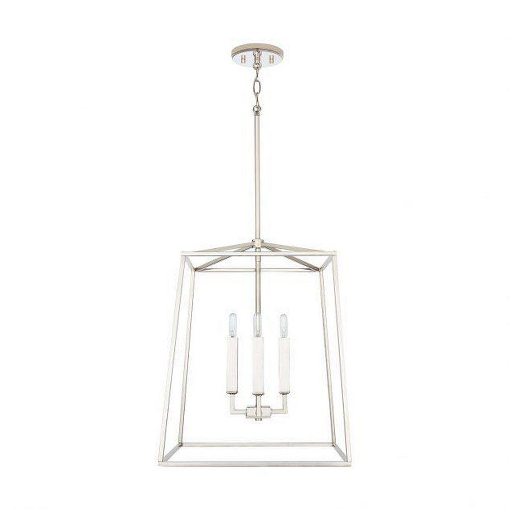 Capital Lighting Polished Nickel 60W 4-Light Candelabra E-12 Foyer Lighting 