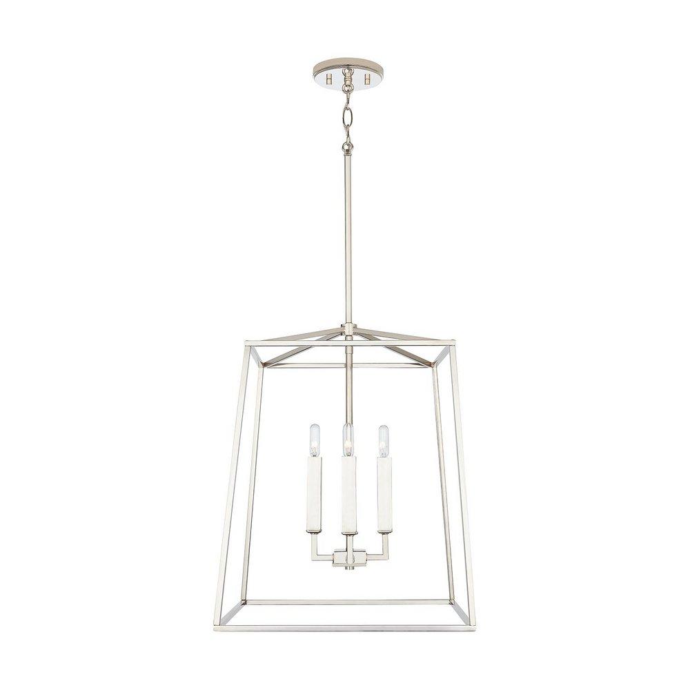 Capital Lighting Polished Nickel 60W 4-Light Candelabra E-12 Foyer Lighting 