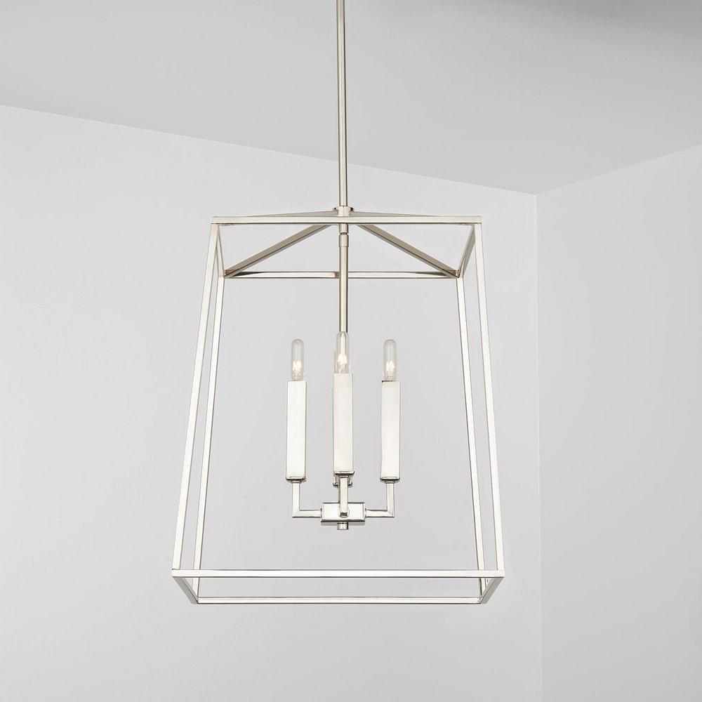 Capital Lighting Polished Nickel 60W 4-Light Candelabra E-12 Foyer Lighting 