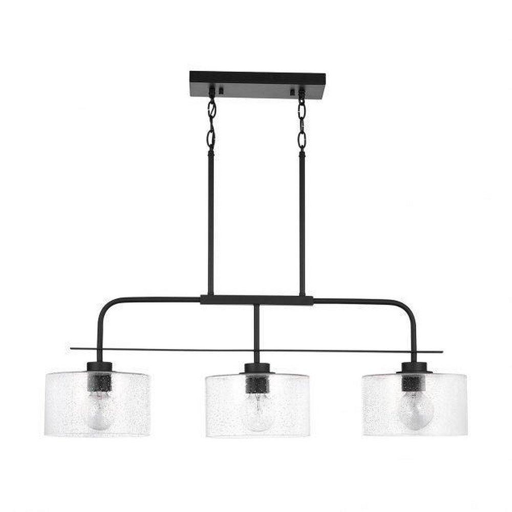 HomePlace by Capital Lighting Matte Black 100W 1-Light Medium E-26 Incandescent Pendant 