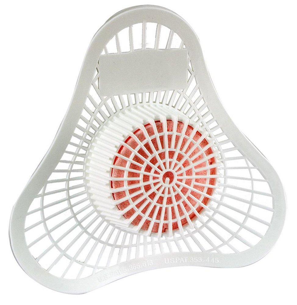 Jones Stephens White Plastic Urinal Screen with Deodorizer 