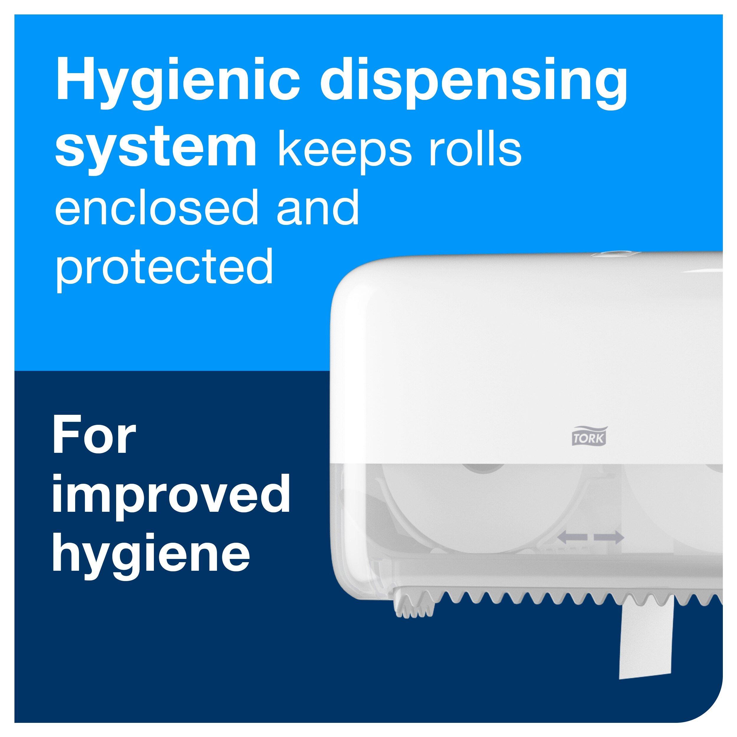 Tork White Coreless High Capacity Bath Tissue Roll 