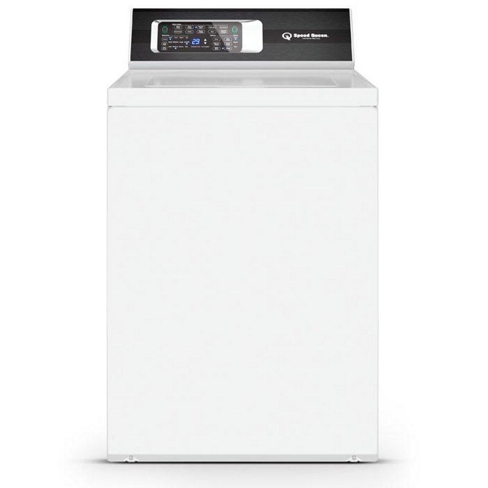 Speed Queen White 25-5/8 in. 3.2 cu. ft. Electric Stainless Steel Top Load Washer 