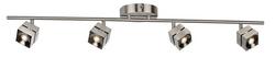 100W 4-Light LED Track Lighting in Satin Nickel