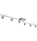 40W 1-Light Integrated LED Track Lighting in Satin Nickel