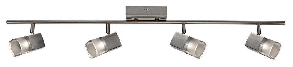 36 in. 4-Light Track Fixture in Satin Nickel 