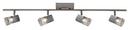 36 in. 4-Light Track Fixture in Satin Nickel 