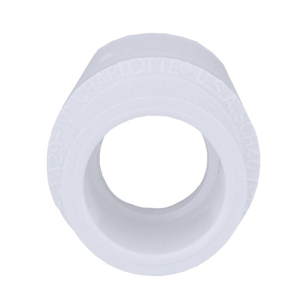 White PVC Schedule 40 Coupling 