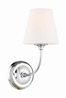Crystorama Polished Chrome 100W 1-Light 13-1/4 in. Wall Sconce 