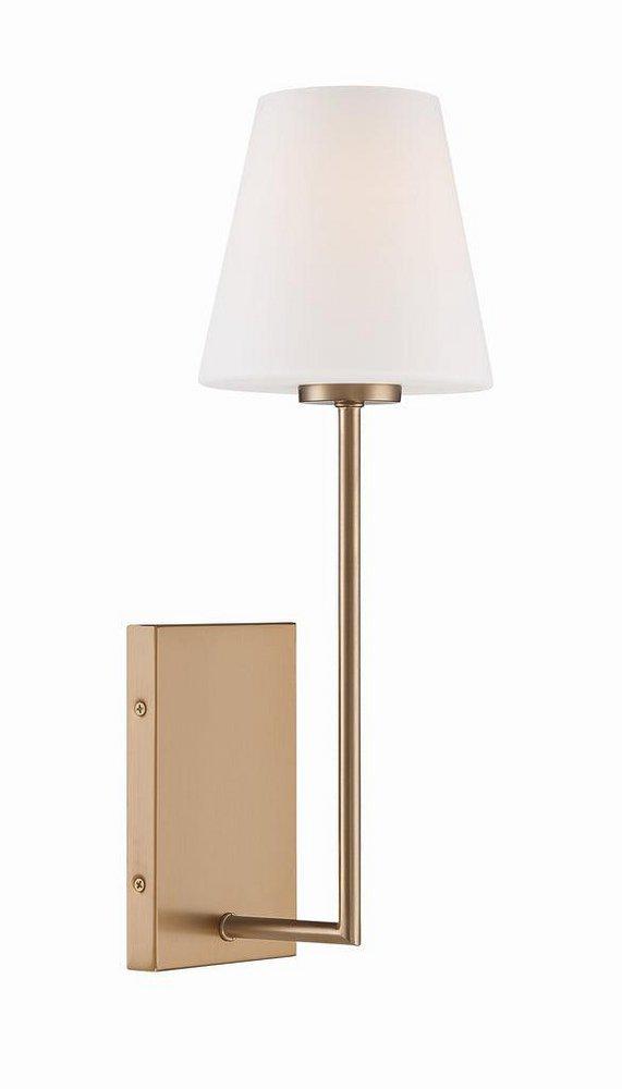 Crystorama Vibrant Gold 100W 1-Light 17-1/2 in. Wall Sconce 