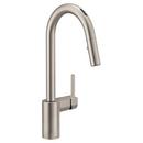Moen Spot Resist™ Stainless Single Handle Pull Down Voice Activated Kitchen Faucet with Power Clean and Reflex Technology 