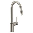 Moen Spot Resist™ Stainless Single Handle Pull Down Voice Activated Kitchen Faucet with Power Clean and Reflex Technology 