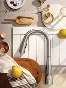 Moen Spot Resist&trade; Stainless Single Handle Pull Down Voice Activated Kitchen Faucet with PowerBoost and Reflex Technology 