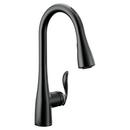 Moen Matte Black Single Handle Pull Down Voice Activated Kitchen Faucet with PowerBoost and Reflex Technology 