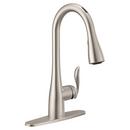 Moen Spot Resist&trade; Stainless Single Handle Pull Down Voice Activated Kitchen Faucet with PowerBoost and Reflex Technology 