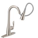 Moen Spot Resist Stainless Single Handle Pull Down Voice Activated Kitchen Faucet with PowerBoost and Reflex Technology 